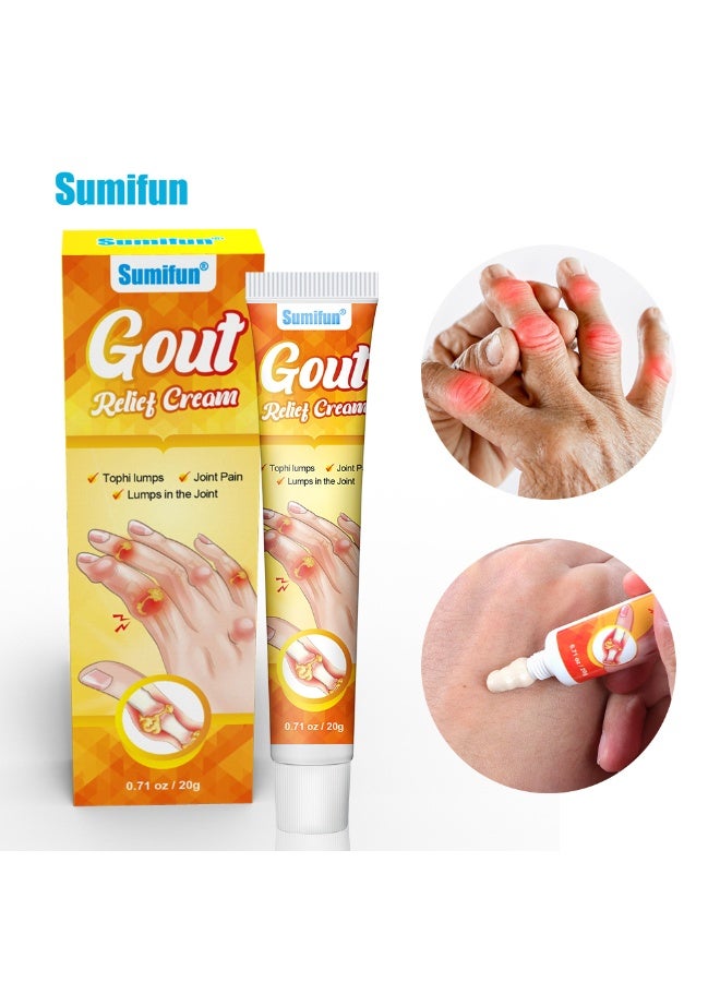Sumifun Gout Relief Cream for Fingers and Feet, Designed to Target Tophi Lumps, Joint Pain and Inflammation, Smooth Texture, Non Sticky and Suitable for Daily Massage - Image 3